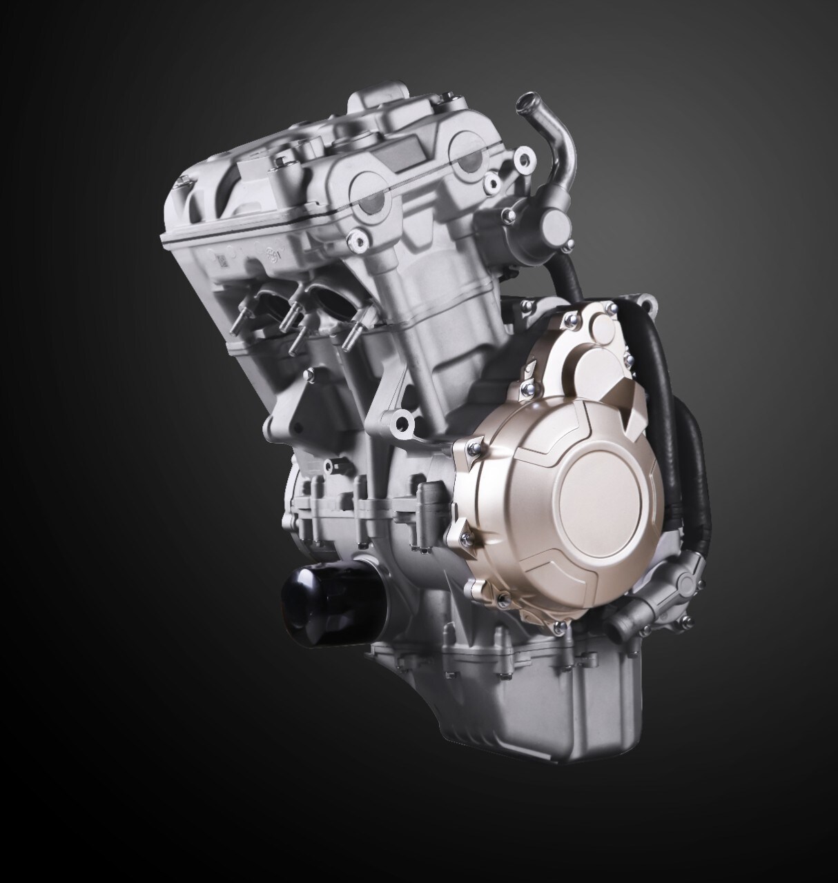 <div class='descrGalleryTitle'>MOTORE BICILINDRICO 500 CC</div><div class='descrGalleryText'><p>In attesa di vederlo montato sulle prime moto, una naked e quella che sarà la prossima Superdual, SWM mostra in anteprima a Milano il bicilindrico 500 parallelo di nuova generazione. Con cambio a sei marce, pesa 50 kg e dispone di una potenza dichiarata di 35 kW a 8.500 giri.</p>
</div>